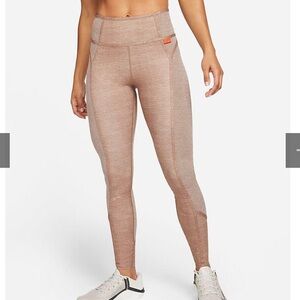 Nike One Luxe Heathered Leggings Size M NWT